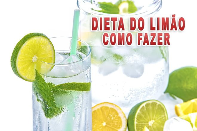 Dieta do limão com água gelada Dieta do limão com água gelada