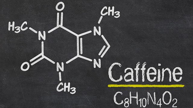Fórmula molécula da cafeína Fórmula molécula da cafeína