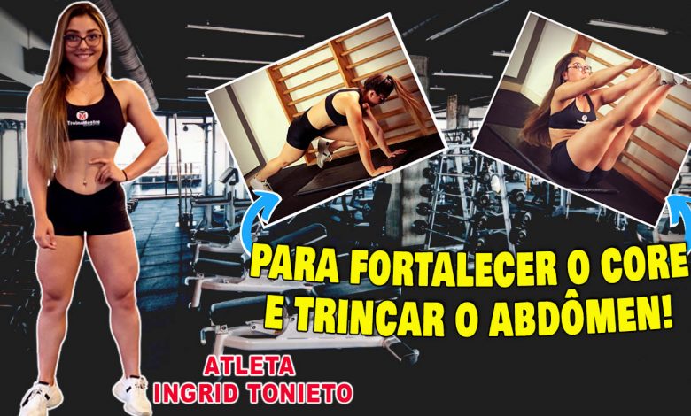 core exercícios para treino com abdominais lombares e glúteos